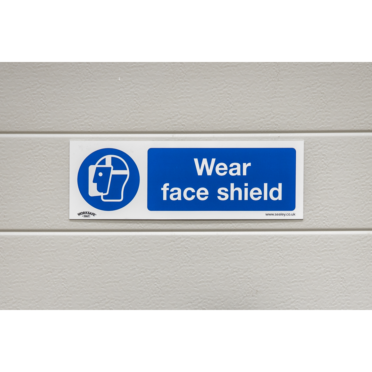 Wear Face Shield Safety Sign, Rigid Plastic - Pack of 10 SS55P10