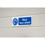 Wear Face Shield Safety Sign, Rigid Plastic - Pack of 10 SS55P10