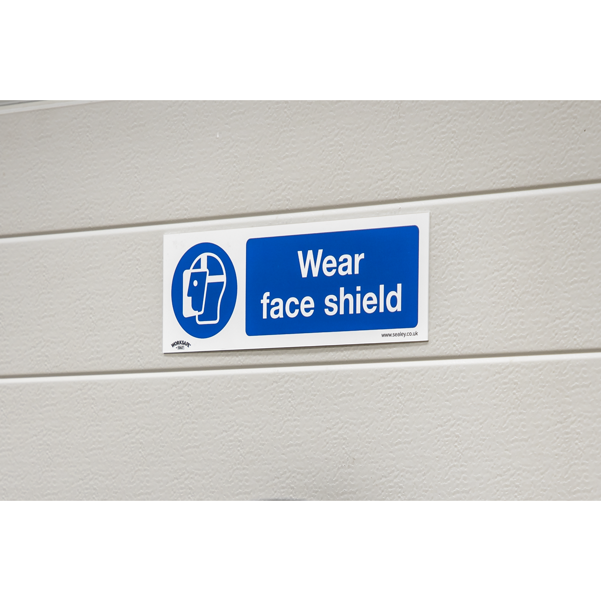 Wear Face Shield Safety Sign, Rigid Plastic - Pack of 10 SS55P10
