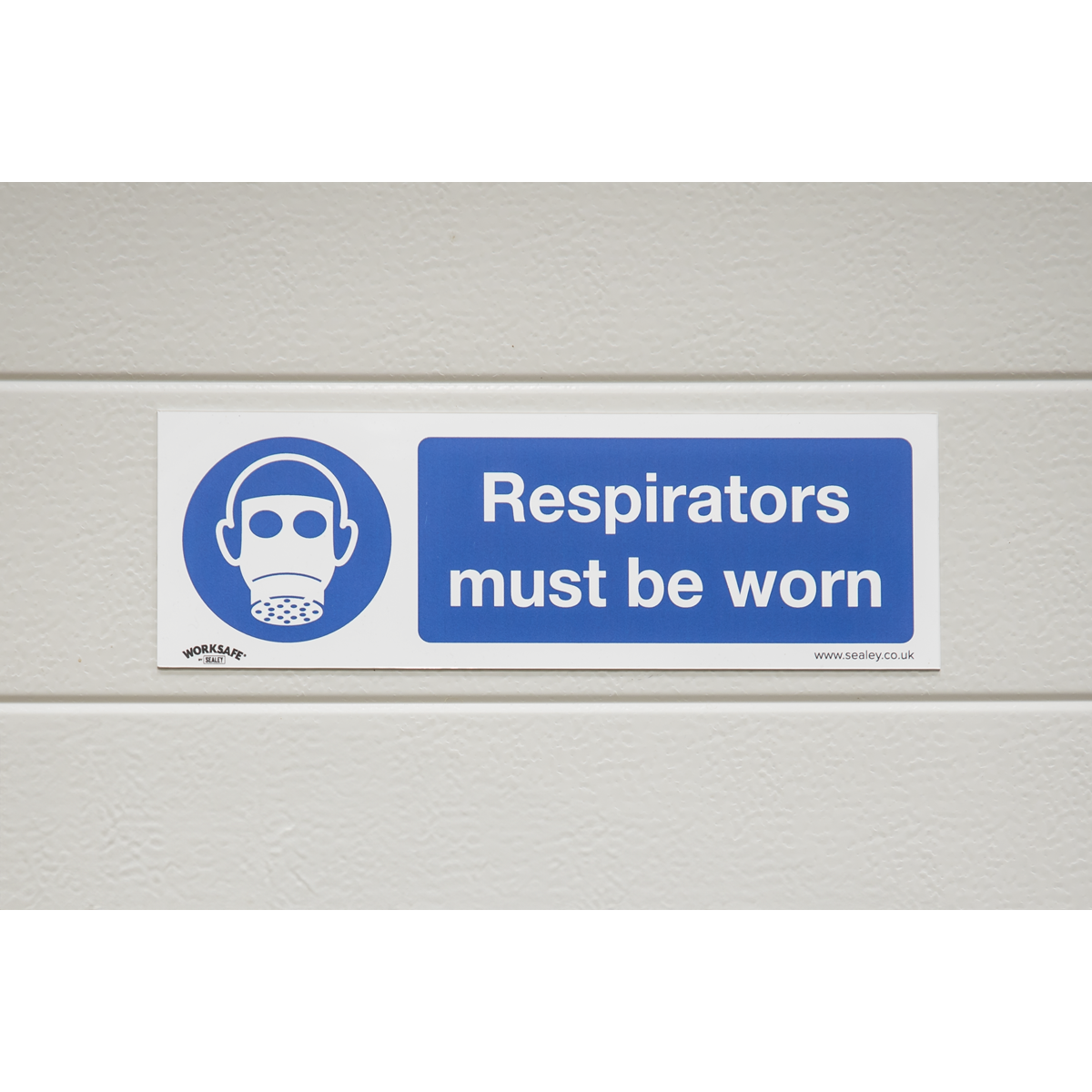 Respirators Must Be Worn Safety Sign - Self-Adhesive Vinyl SS56V1