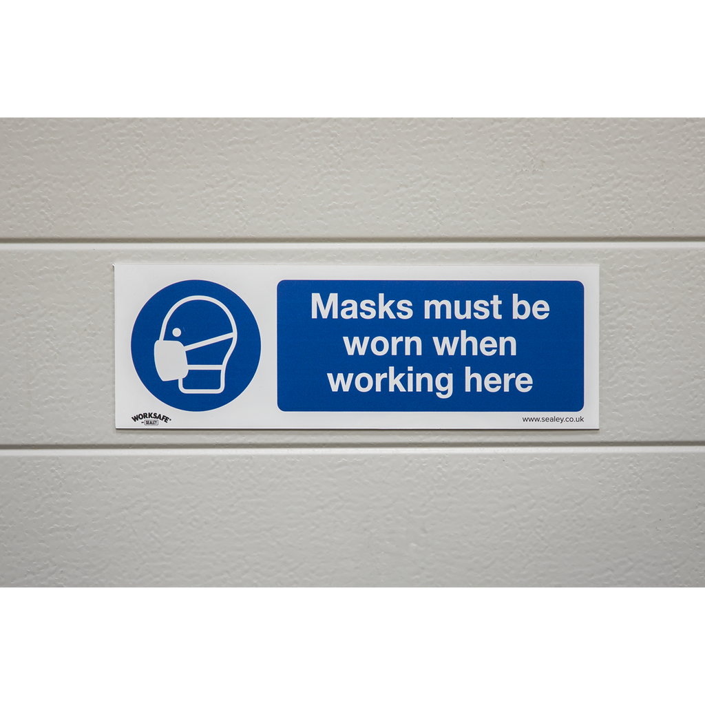 Masks Must Be Worn Safety Sign - Rigid Plastic SS57P1