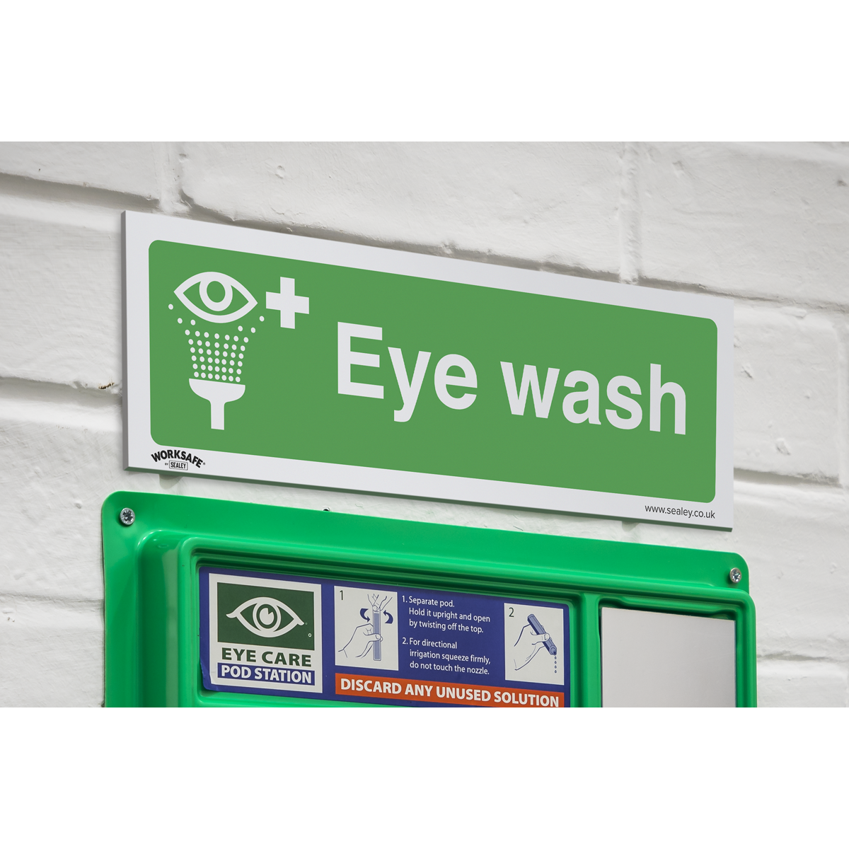 Eye Wash Safety Sign - Rigid Plastic SS58P1