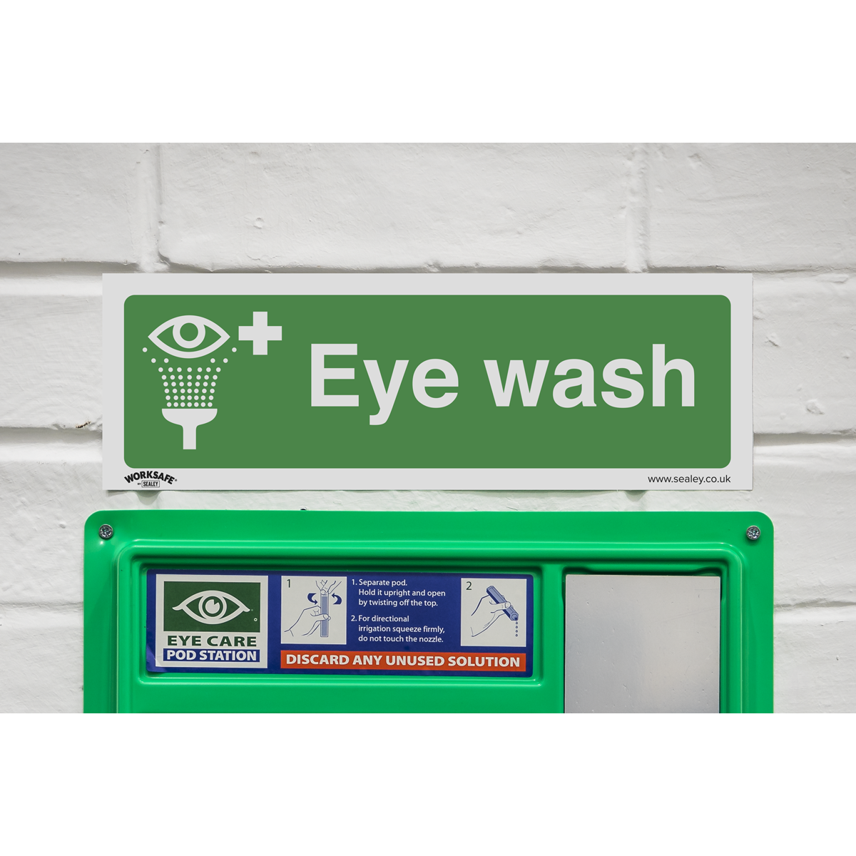 Eye Wash Safety Sign - Rigid Plastic SS58P1