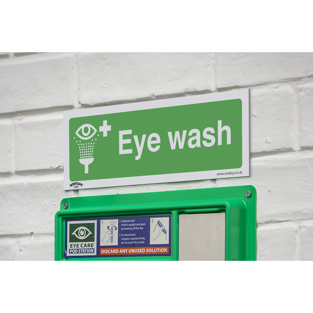 Eye Wash Safety Sign - Rigid Plastic SS58P1