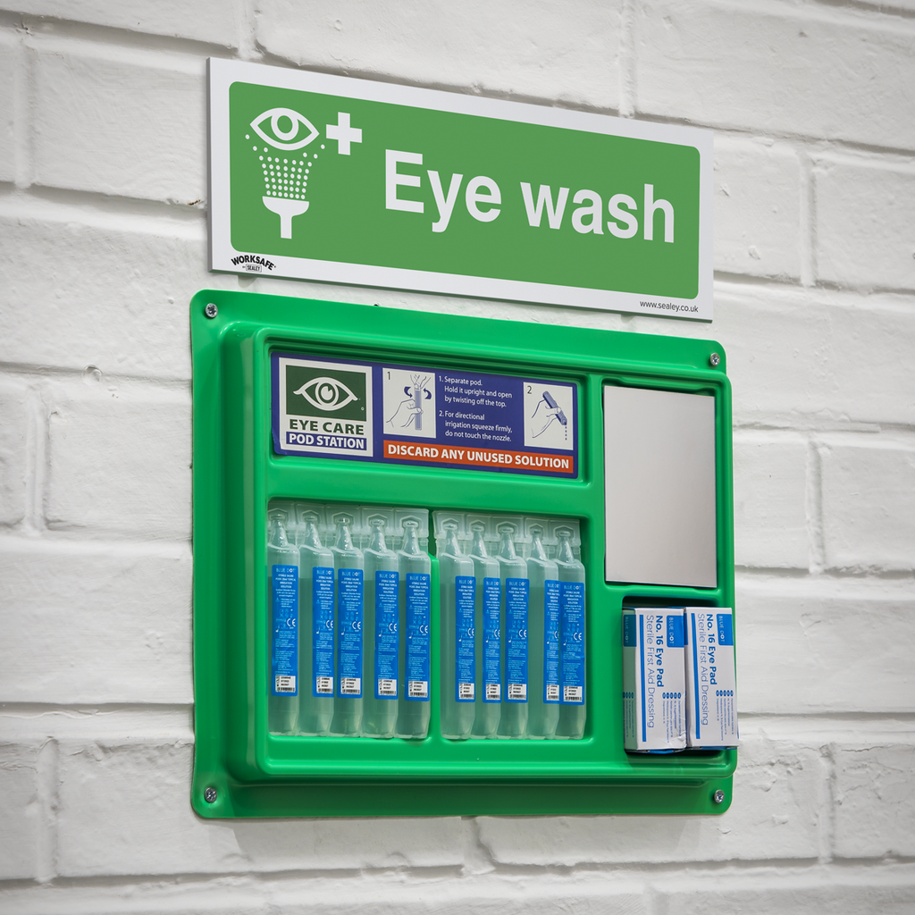 Eye Wash Safety Sign - Rigid Plastic SS58P1