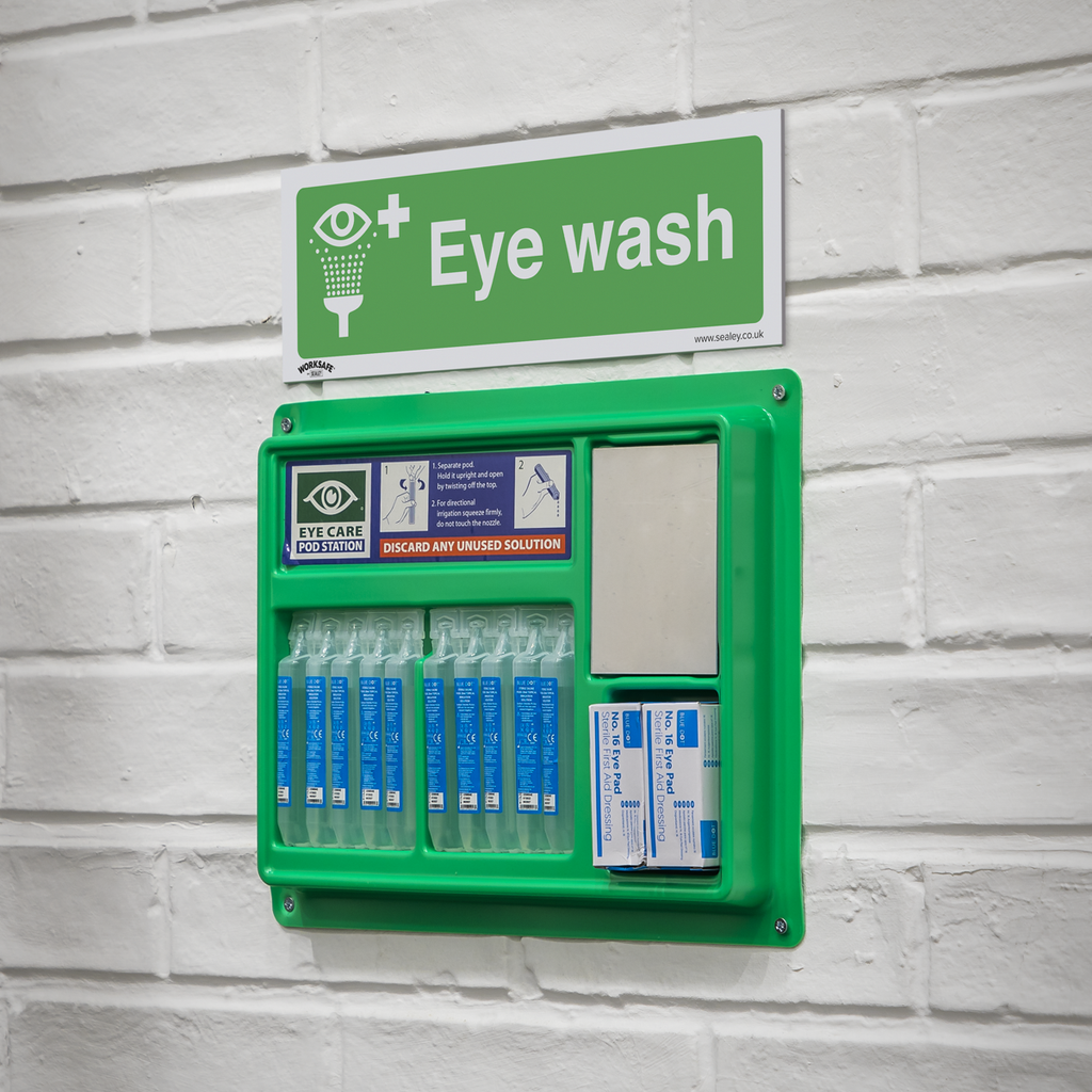 Eye Wash Safety Sign - Rigid Plastic SS58P1