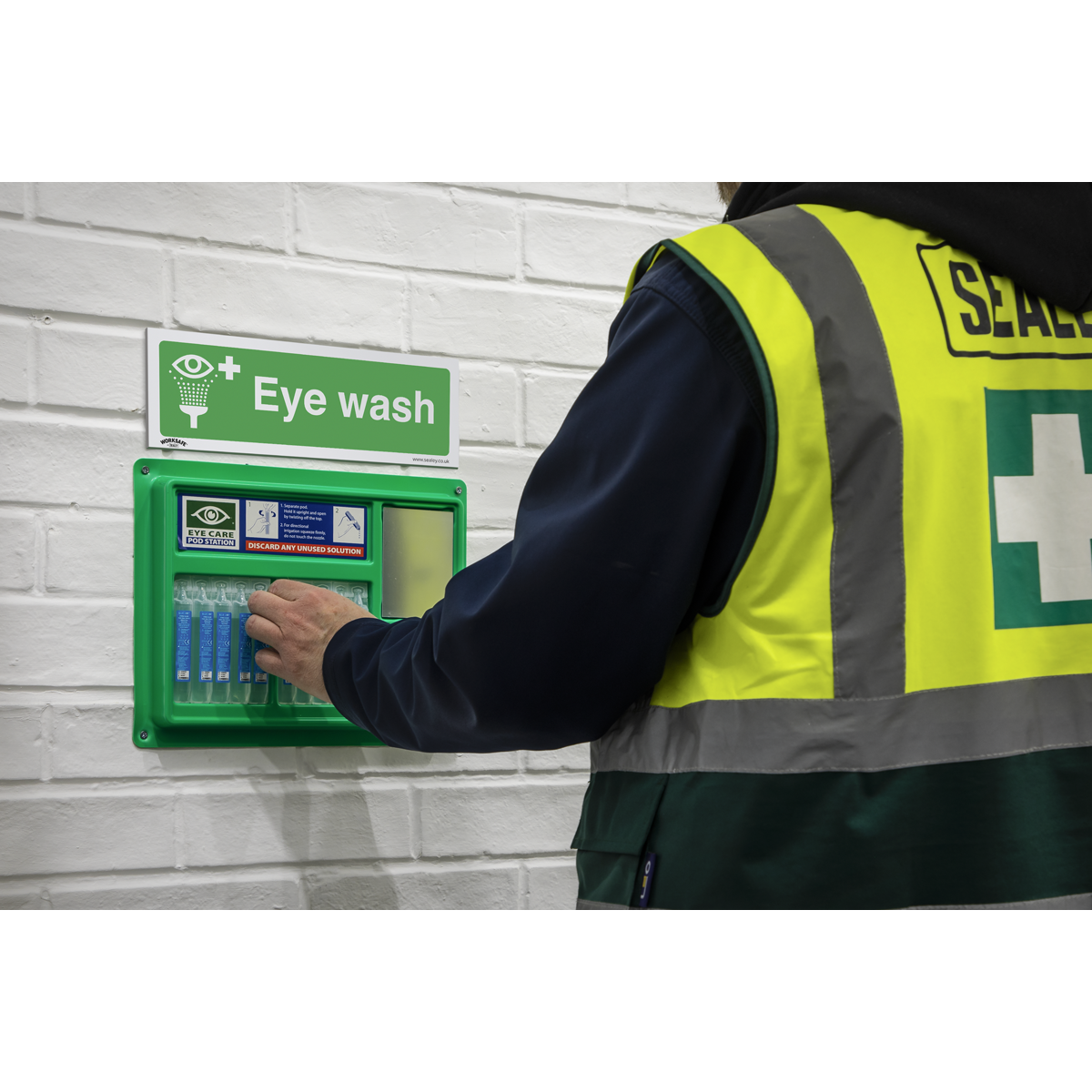 Eye Wash Safety Sign - Rigid Plastic SS58P1