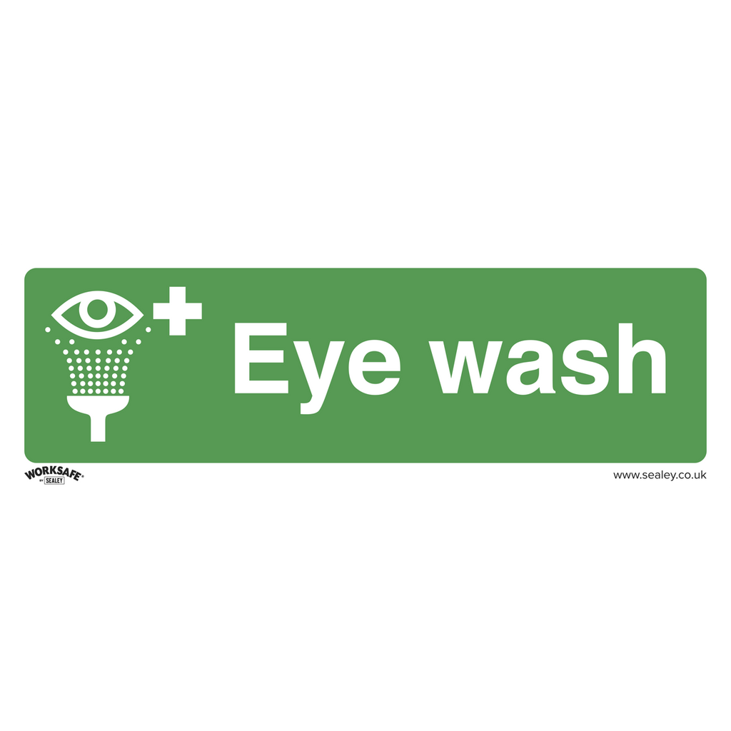 Eye Wash Safety Sign - Rigid Plastic SS58P1