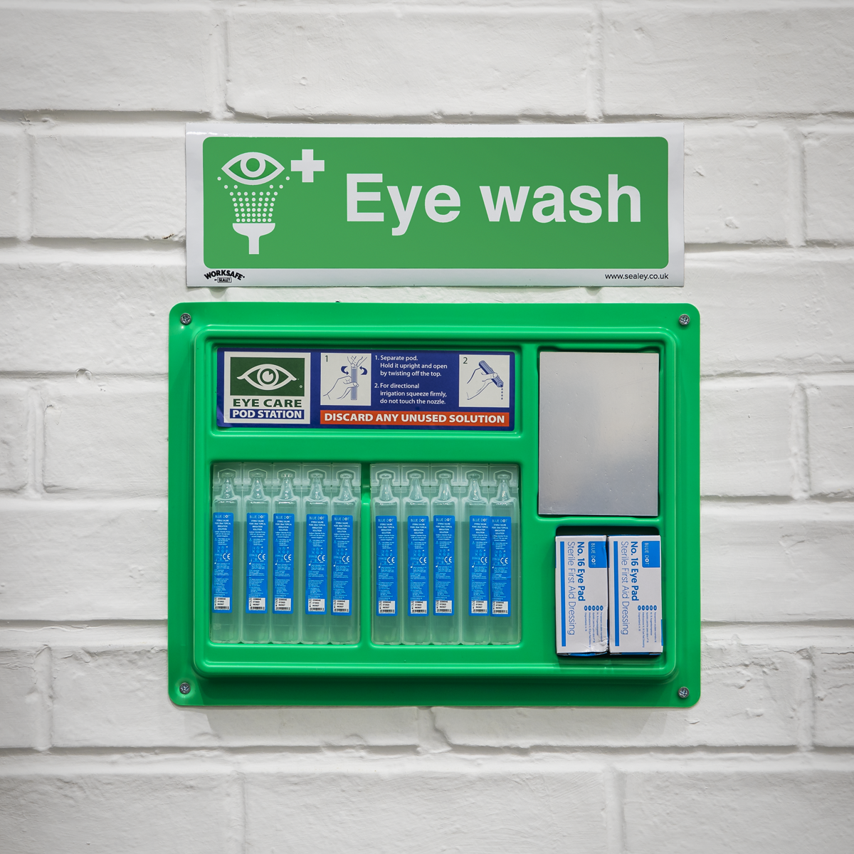 Eye Wash Safety Sign - Self-Adhesive Vinyl SS58V1