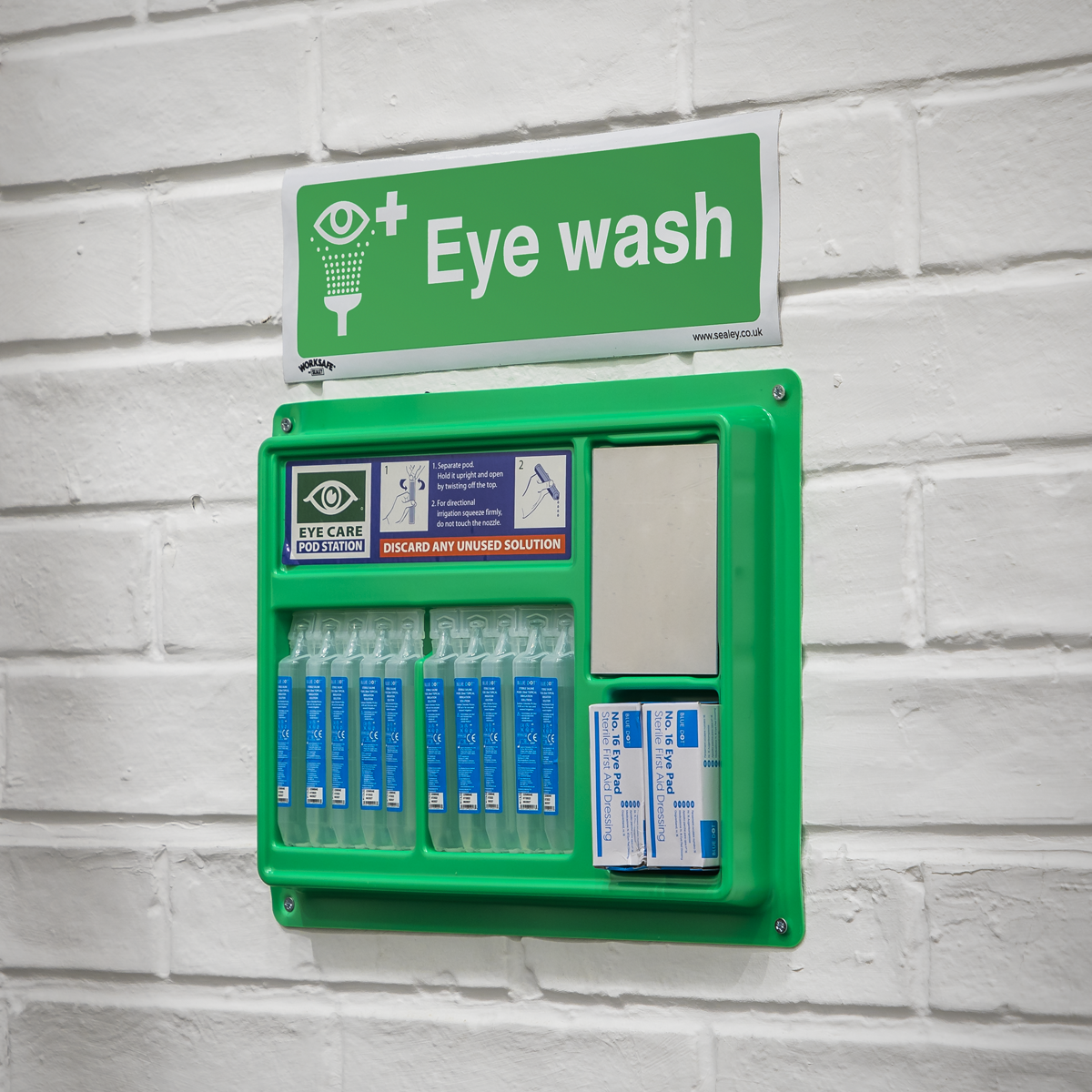 Eye Wash Safety Sign - Self-Adhesive Vinyl SS58V1