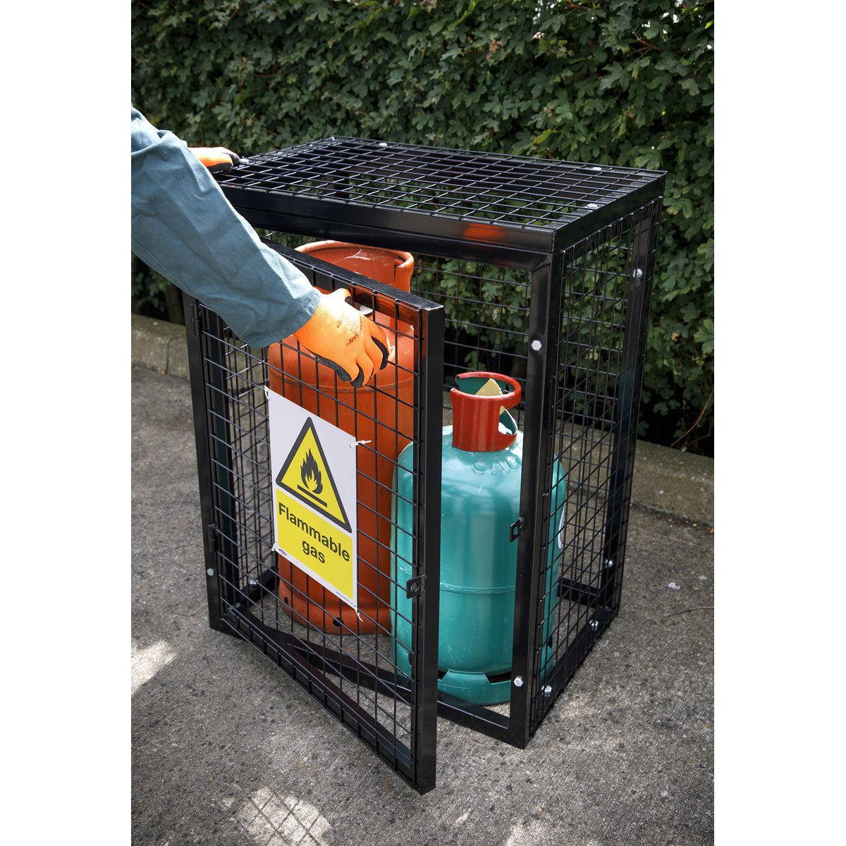 Flammable Gas Safety Sign - Rigid Plastic SS59P1