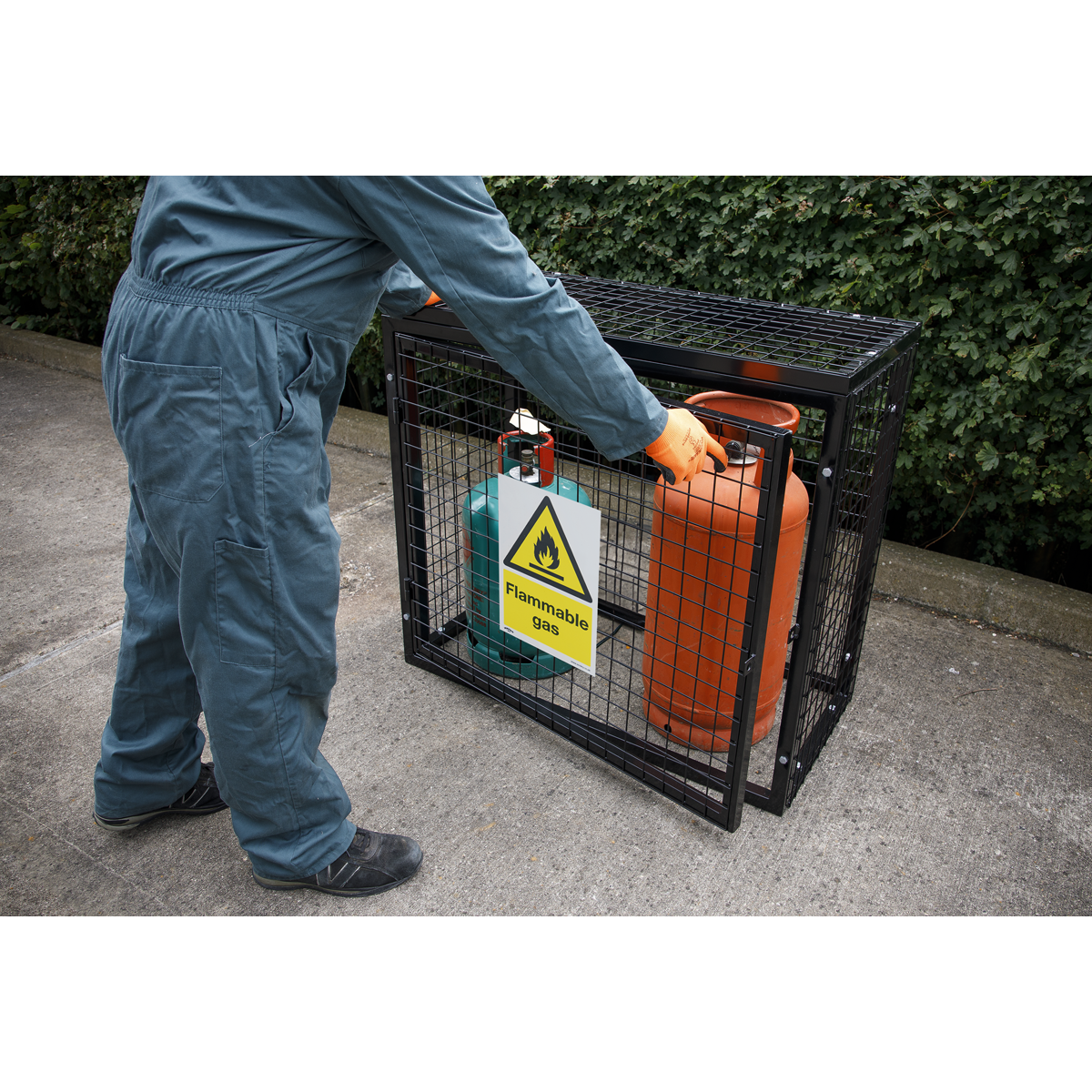 Flammable Gas Safety Sign - Rigid Plastic SS59P1