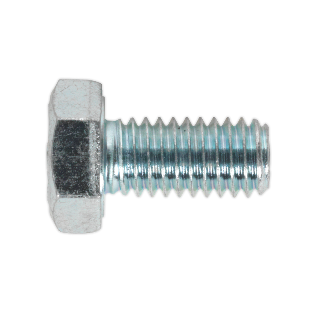 8.8 Zinc Plated HT Setscrew M6 x 12mm, DIN 933 - Pack of 50 SS612