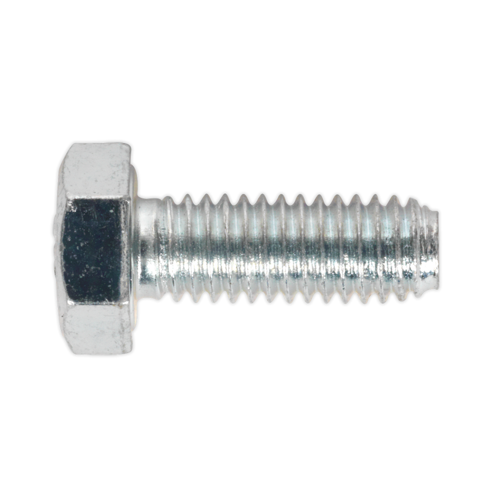 8.8 Zinc Plated HT Setscrew M6 x 16mm, DIN 933 - Pack of 50 SS616