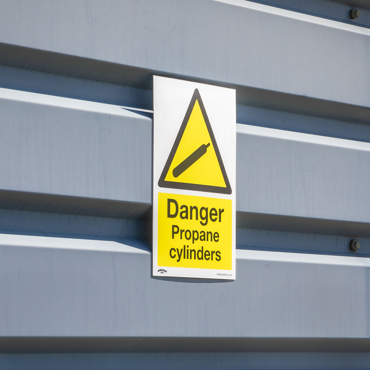 Danger Propane Cylinders Safety Sign - Self-Adhesive Vinyl SS62V10