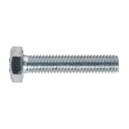 8.8 Zinc Plated HT Setscrew M6 x 30mm, DIN 933 - Pack of 50 SS630