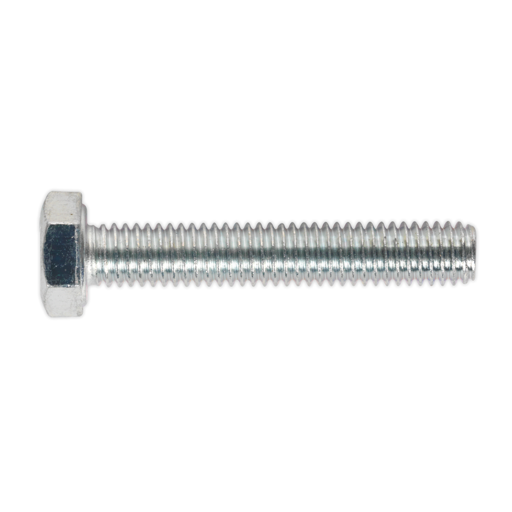 8.8 Zinc Plated HT Setscrew M6 x 35mm, DIN 933 - Pack of 50 SS635