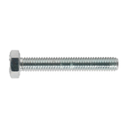 8.8 Zinc Plated HT Setscrew M6 x 40mm, DIN 933 - Pack of 50 SS640