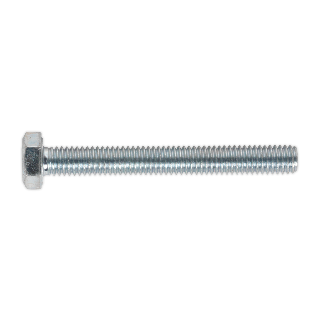 8.8 Zinc Plated HT Setscrew M6 x 50mm, DIN 933 - Pack of 50 SS650