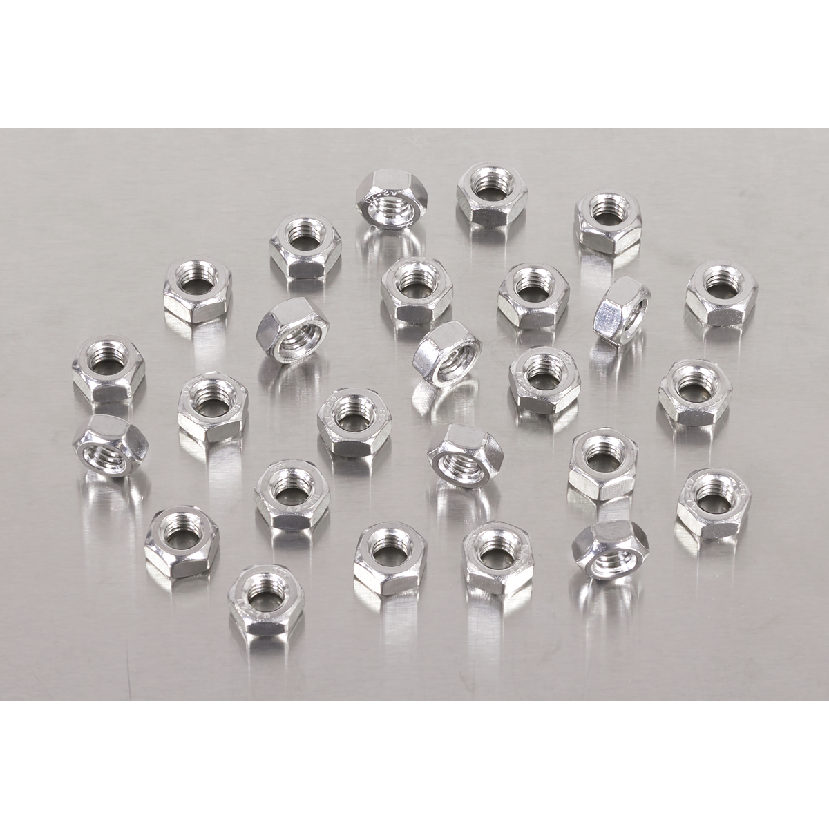 Stainless Steel Nut M6 x 1mm pitch, DIN 934 - Pack of 100 SS6