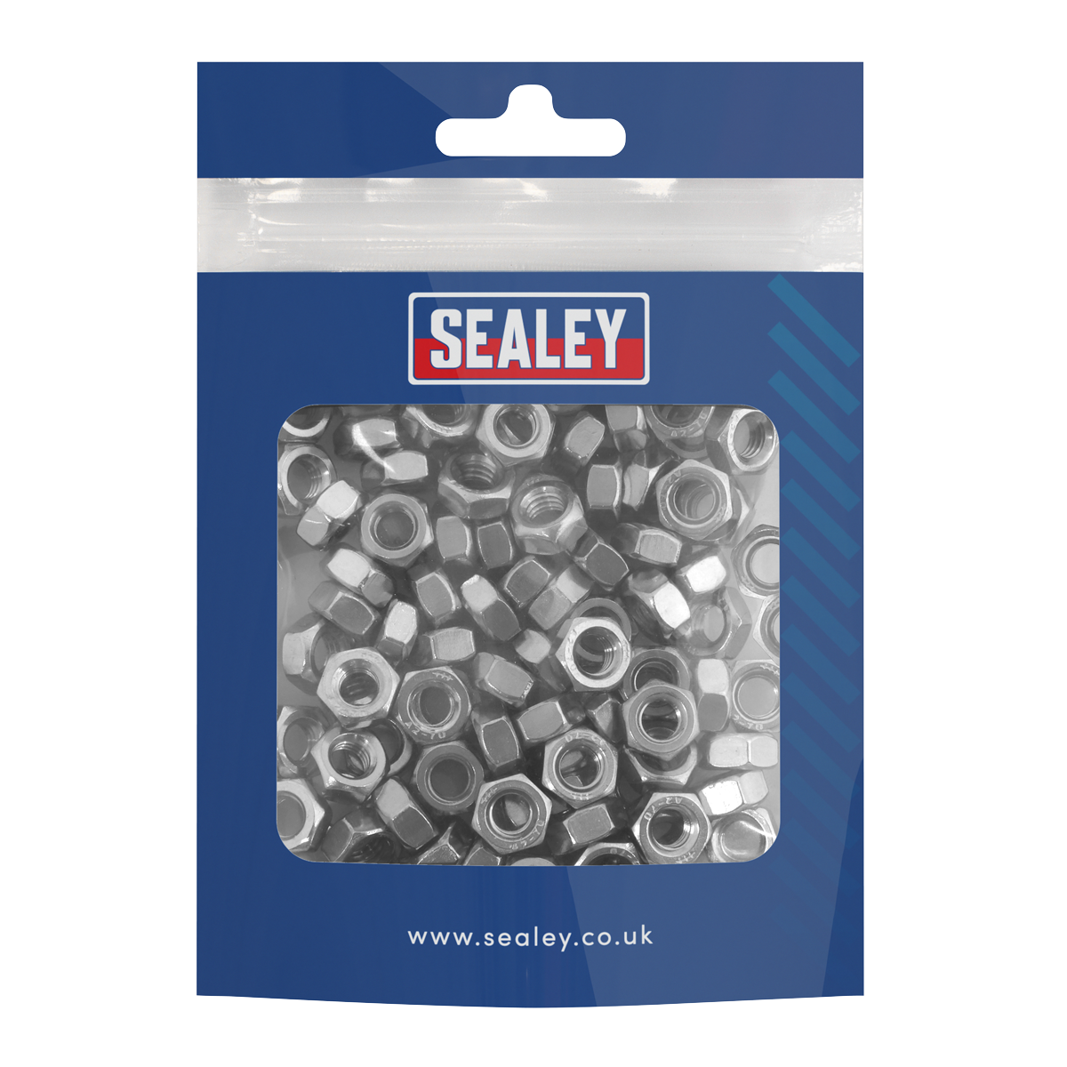 Stainless Steel Nut M6 x 1mm pitch, DIN 934 - Pack of 100 SS6