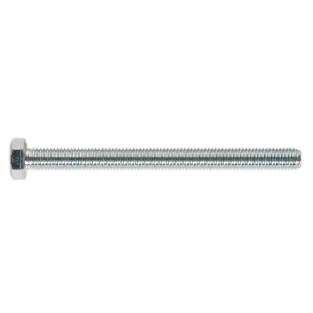 8.8 Zinc Plated HT Setscrew M8 x 100mm, DIN 933 - Pack of 25 SS8100