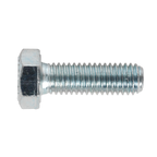 8.8 Zinc Plated HT Setscrew M8 x 25mm, DIN 933 - Pack of 50 SS825