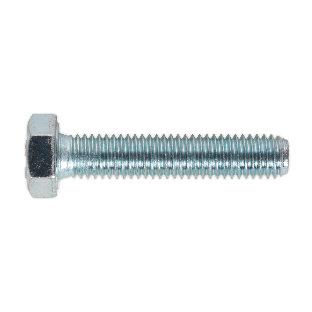 8.8 Zinc Plated HT Setscrew M8 x 40mm, DIN 933 - Pack of 50 SS840