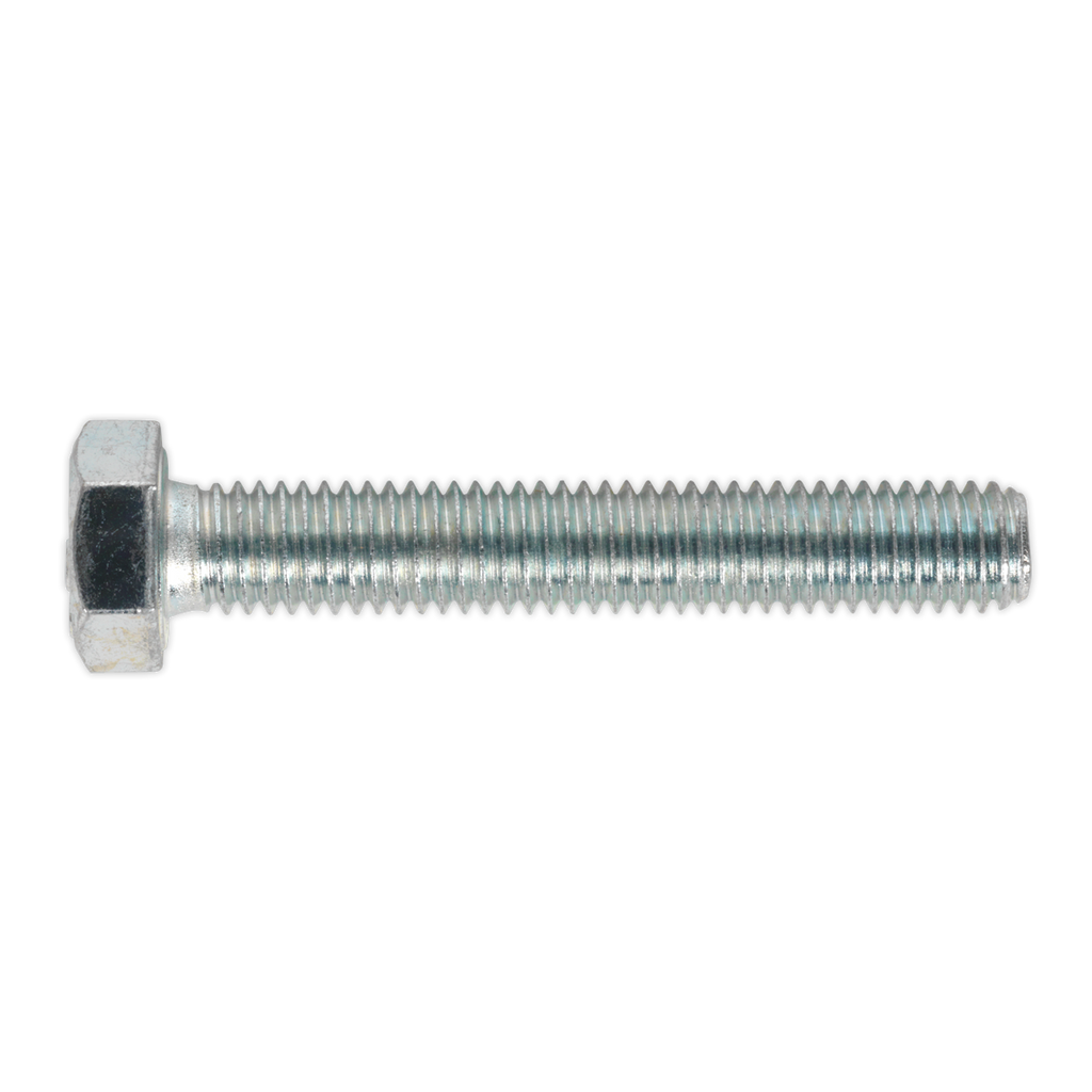 8.8 Zinc Plated HT Setscrew M8 x 50mm, DIN 933 - Pack of 50 SS850