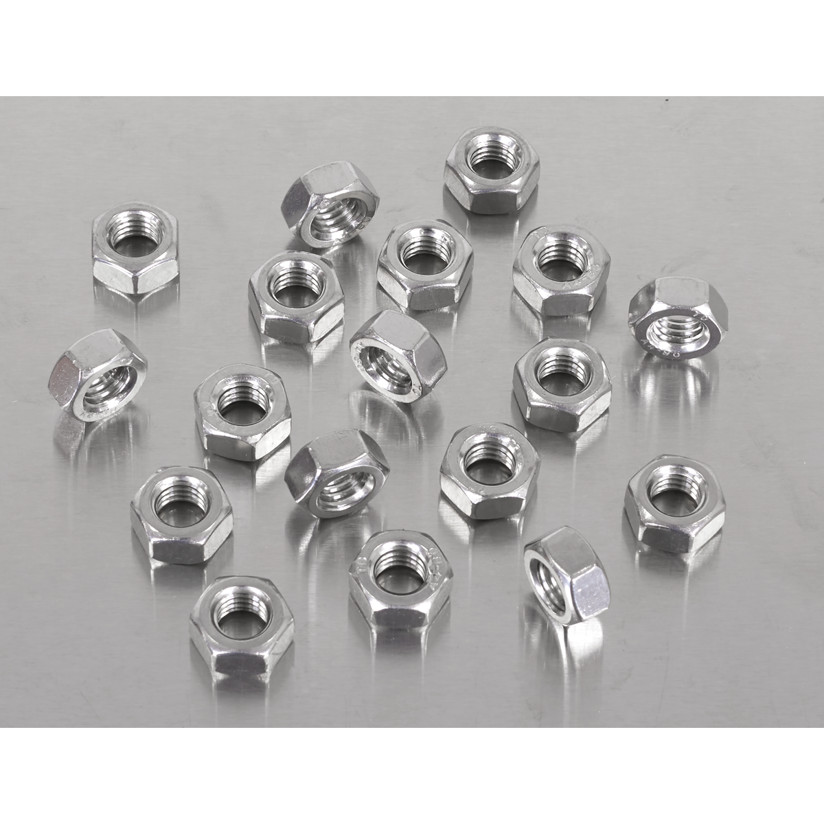 Stainless Steel Full Nut M8 x 1.25mm pitch, DIN 934 - Pack of 100 SS8
