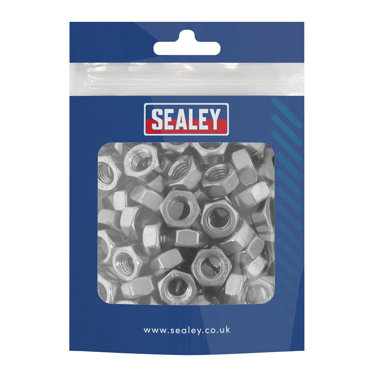 Stainless Steel Full Nut M8 x 1.25mm pitch, DIN 934 - Pack of 100 SS8
