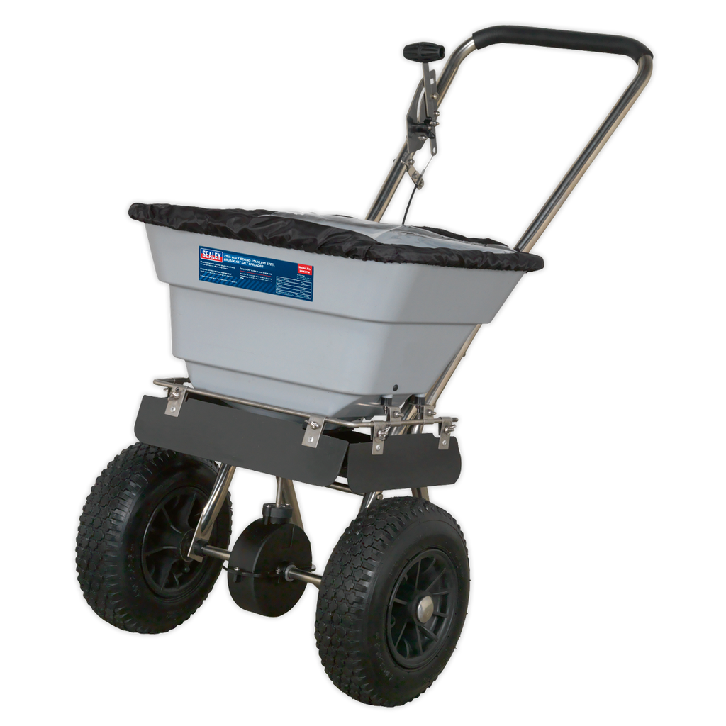 Walk Behind Stainless Steel Broadcast Salt Spreader 37kg Capacity SSB37W