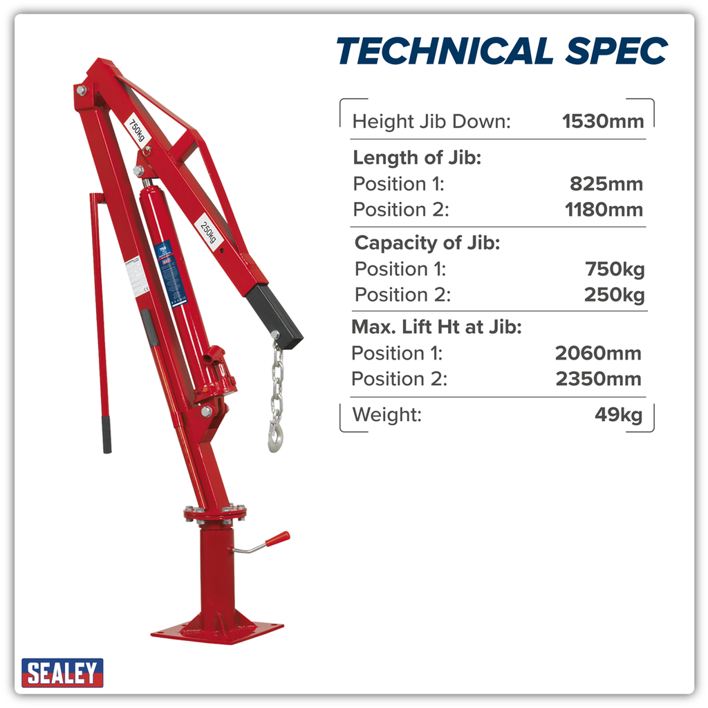 Static Mounted Crane 750kg SSC750