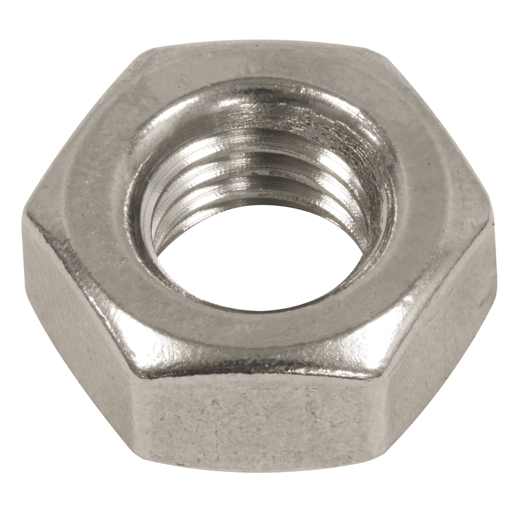 Stainless Steel Nut M10 A2, DIN 934 - Pack of 50 SSN10