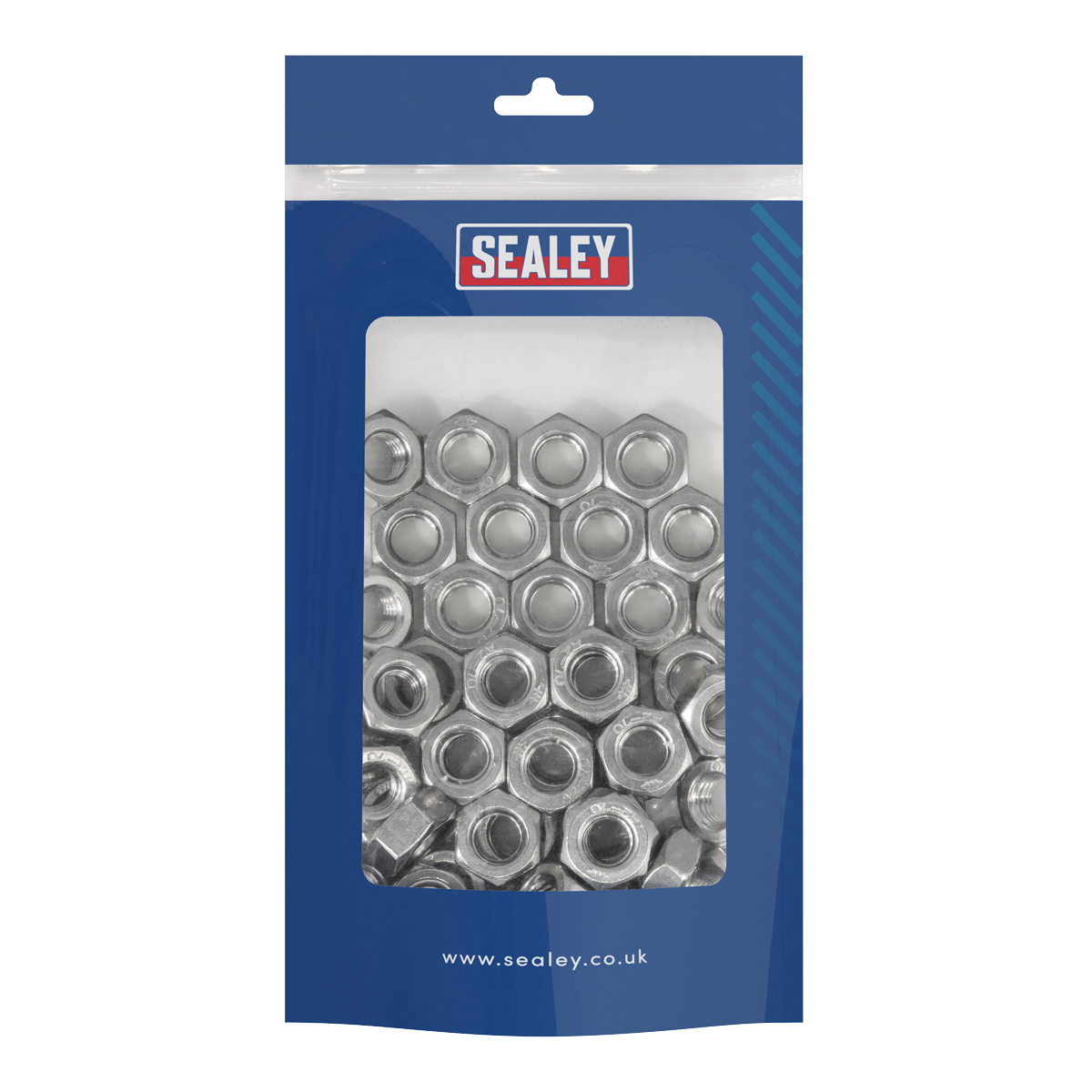 Stainless Steel Nut M10 A2, DIN 934 - Pack of 50 SSN10