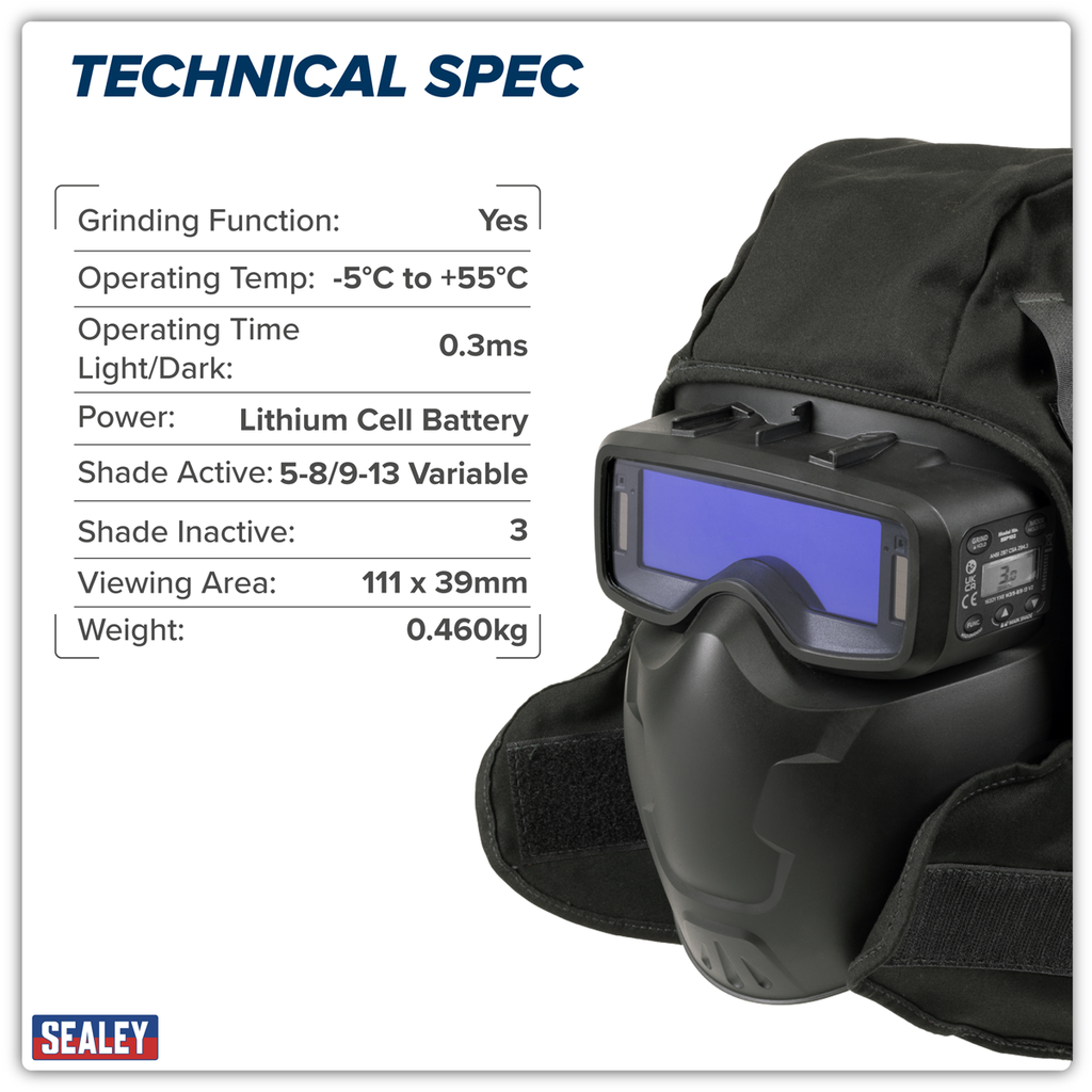 Auto Darkening Welding Goggles Shade 9-13 SSP102
