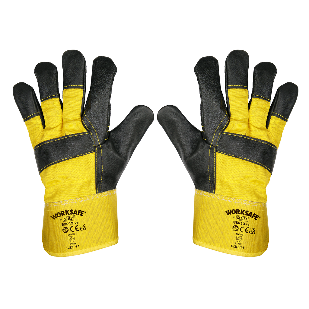 Rigger's Gloves with Hide Palm - Pack of 6 Pairs SSP13/6