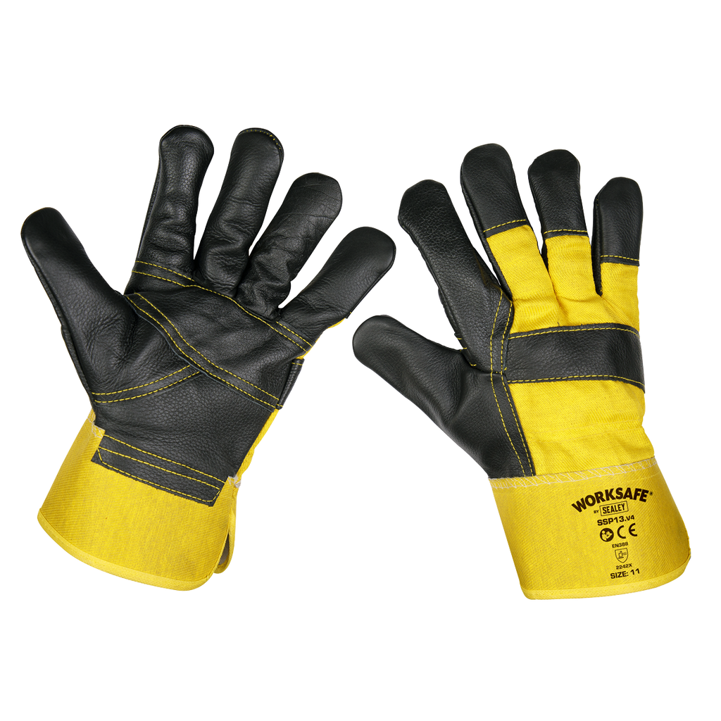 Rigger's Gloves with Hide Palm - Pack of 6 Pairs SSP13/6