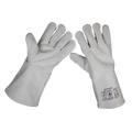 Heavy-Duty Leather Lined Welding Gauntlets, Extra-Large - Pair SSP151