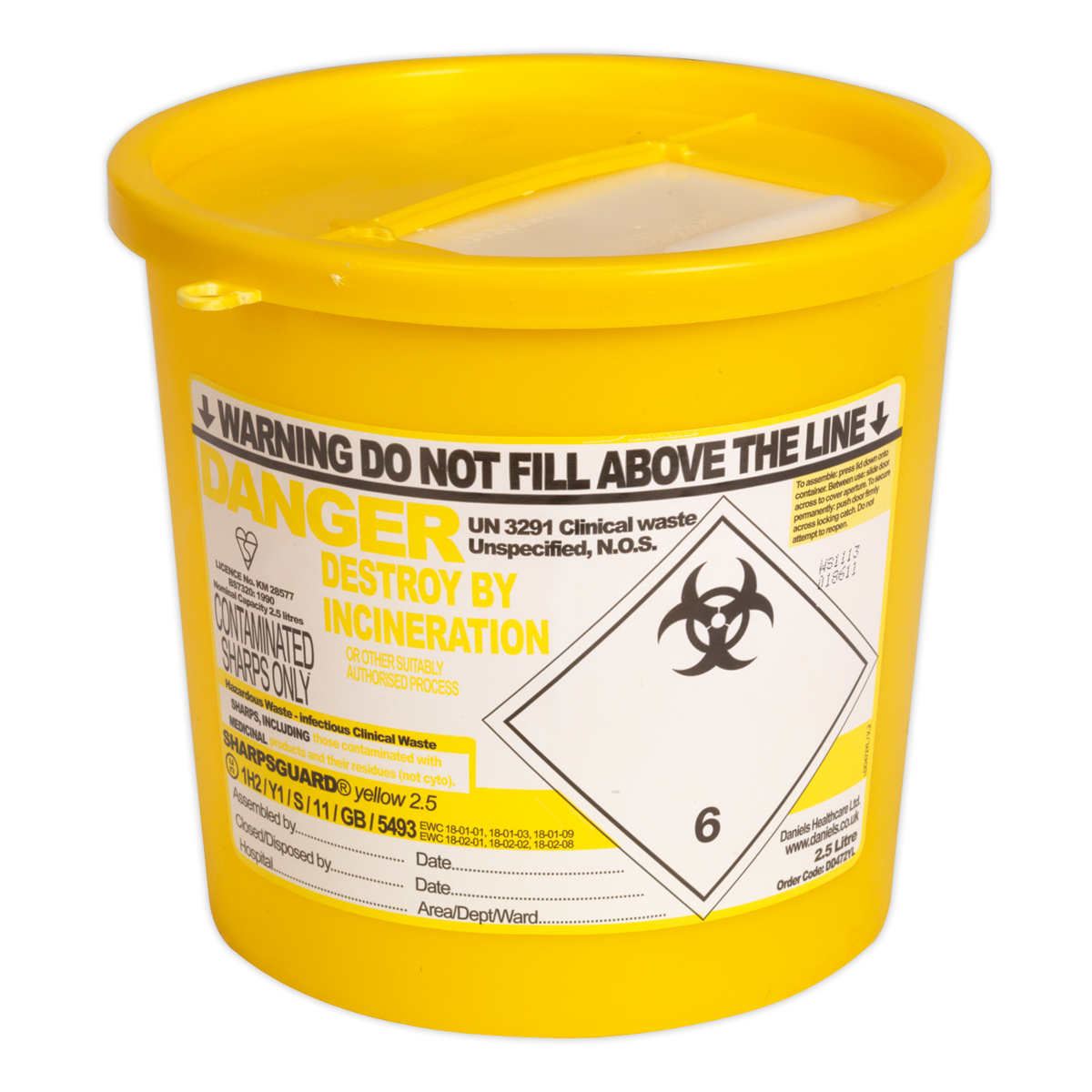 Sharps Bin 2.5L SSP250