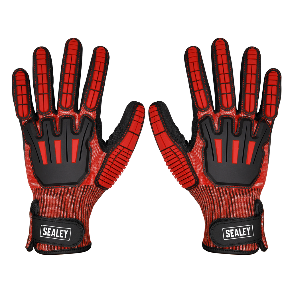 Cut & Impact Resistant Gloves, Large - Pair SSP38L