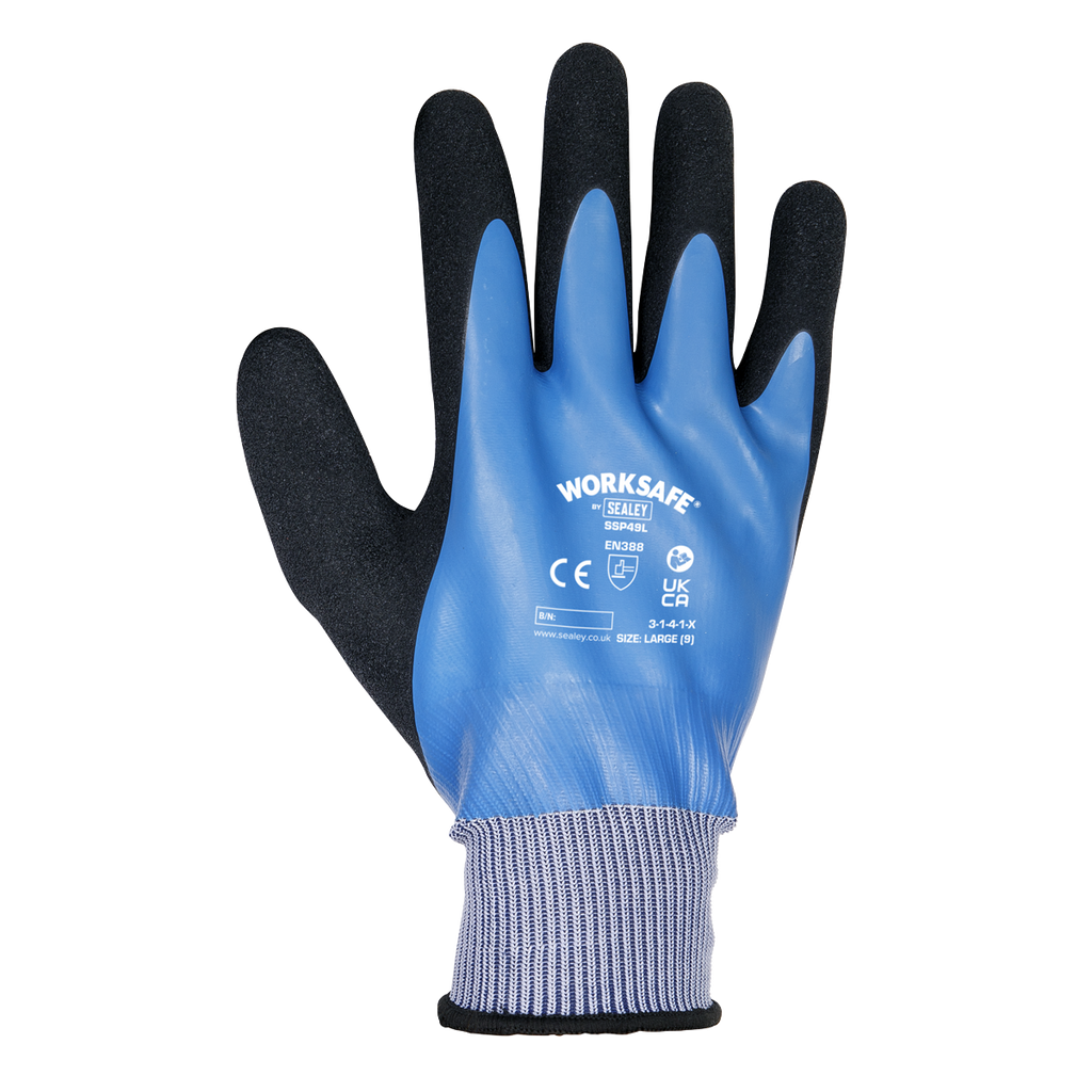 Waterproof Latex Gloves, Large - Pair SSP49L