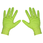 Diamond Grip Extra-Thick Nitrile Powder-Free Gloves, Hi-Vis Green, Large - Pack of 50 SSP54L