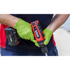 Diamond Grip Extra-Thick Nitrile Powder-Free Gloves, Hi-Vis Green, X-Large - Pack of 50 SSP54XL