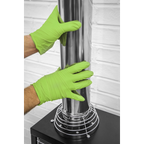 Diamond Grip Extra-Thick Nitrile Powder-Free Gloves, Hi-Vis Green, X-Large - Pack of 50 SSP54XL
