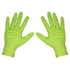 Diamond Grip Extra-Thick Nitrile Powder-Free Gloves, Hi-Vis Green, X-Large - Pack of 50 SSP54XL