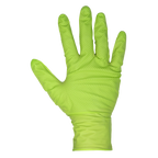 Diamond Grip Extra-Thick Nitrile Powder-Free Gloves, Hi-Vis Green, X-Large - Pack of 50 SSP54XL