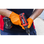 Diamond Grip Extra-Thick Nitrile Powder-Free Gloves, Orange, Large - Pack of 50 SSP56L