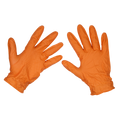 Diamond Grip Extra-Thick Nitrile Powder-Free Gloves, Orange, X-Large - Pack of 50 SSP56XL