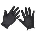 Extra-Thick Powder-Free Disposable Nitrile Gloves, Large - Pack of 100 SSP60L